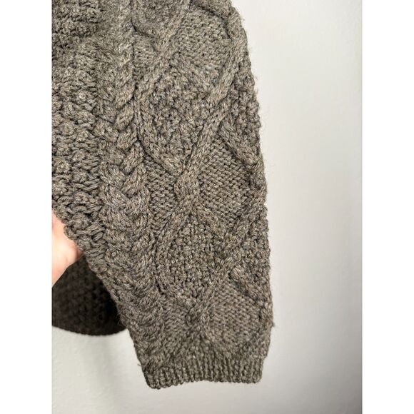 J Crew Womens Cable Knit 100% Wool Tunic Sweater Sz S Fisherman Turtle Neck - Picture 3 of 7